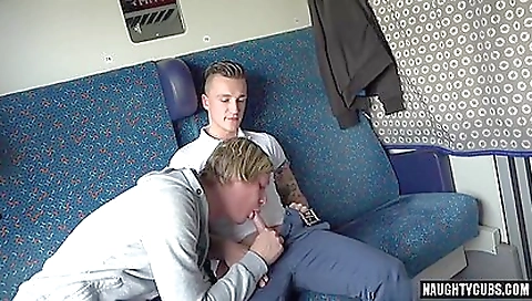 Blonde cutie's big tits and black cock