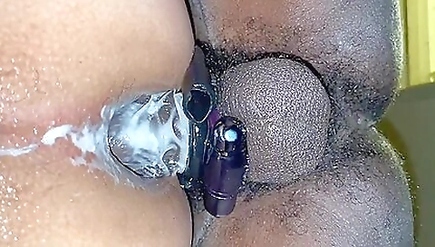 Horny blond slut takes anal pounding