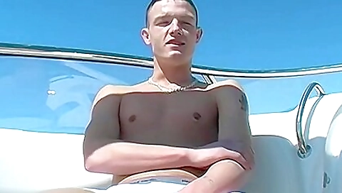 Blonde slut gets fucked by three guys