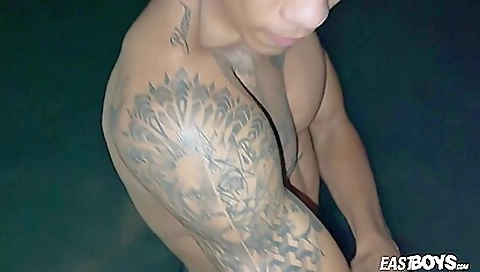 Hot mature and busty asian slut gets fucked in the kitchen