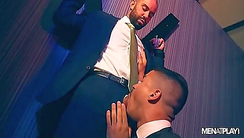 Two horny guys after get georg dares fuck