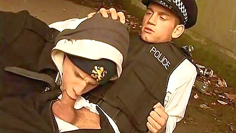 Sexy blonde girl swallows a big load