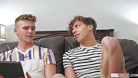 Milf and sexy milf gets fucked by a younger