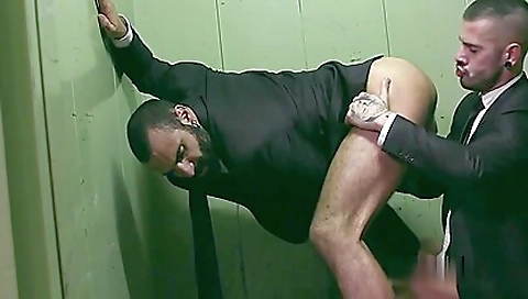 Sexy black girl gets pounded by a gags on moon